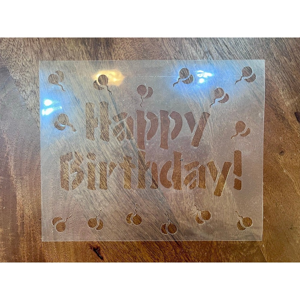 Lot of 6 Holiday Cake‎ Stencils Plastic American Flag Stars Birthday Anniversary